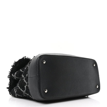 Tweed Trip Top Handle Flap Black