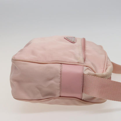 PRADA Shoulder Bag Nylon Pink Auth 79408