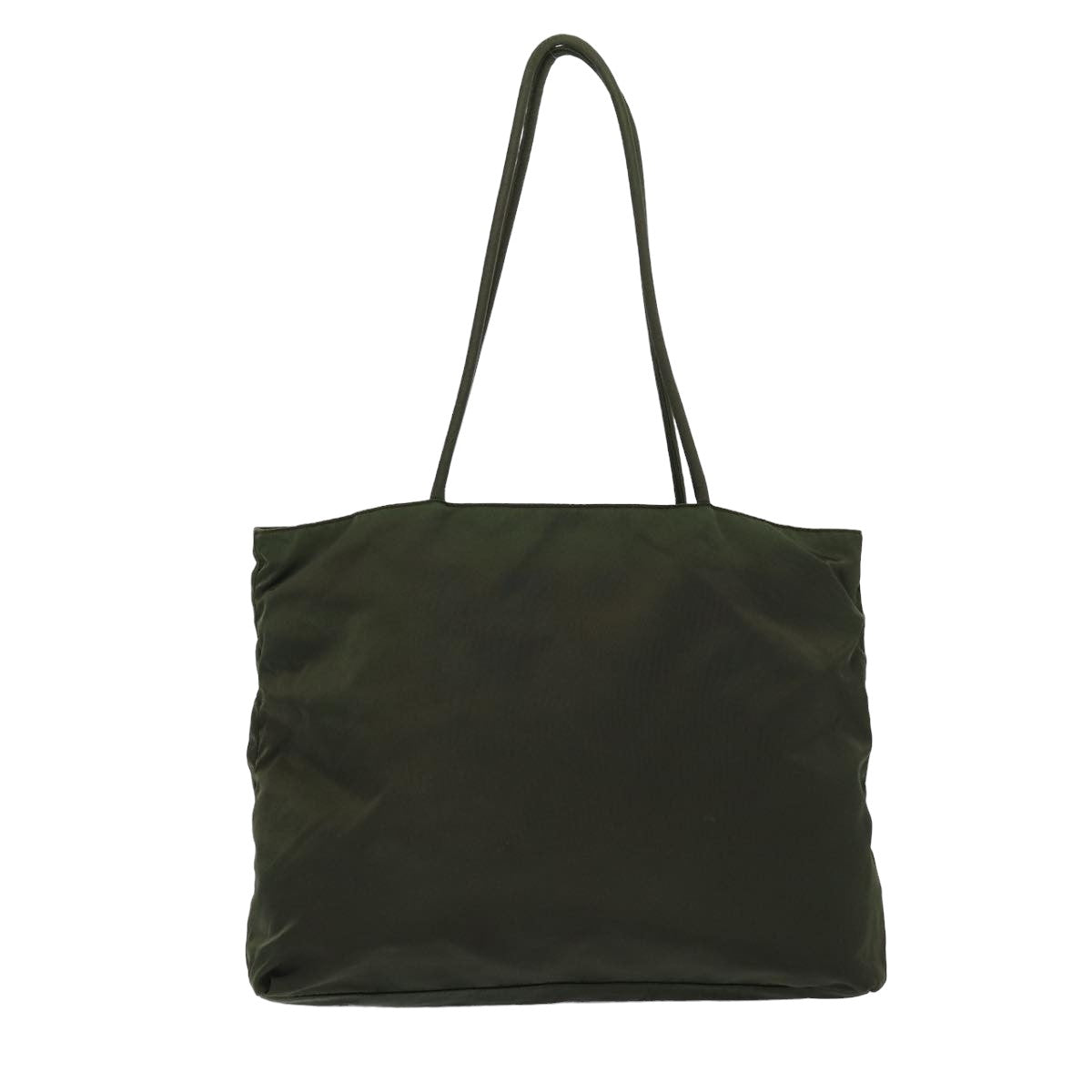 PRADA Tote Bag Nylon Khaki Auth 79522