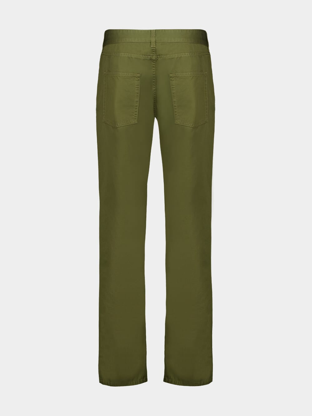 Khaki Green Relaxed Slim Pants
