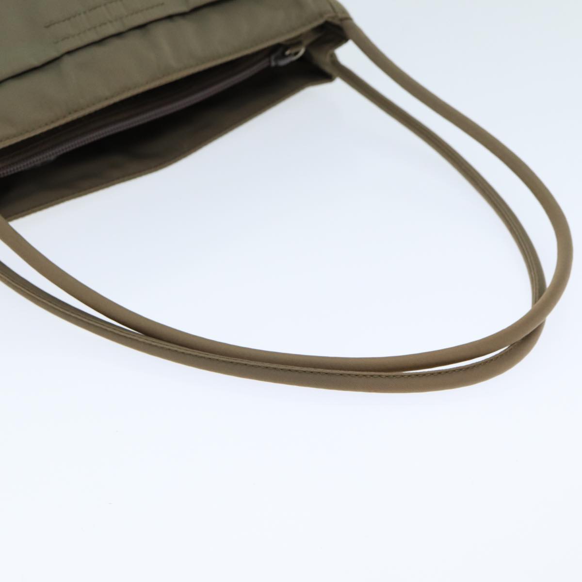 PRADA Hand Bag Nylon Brown Auth 79619