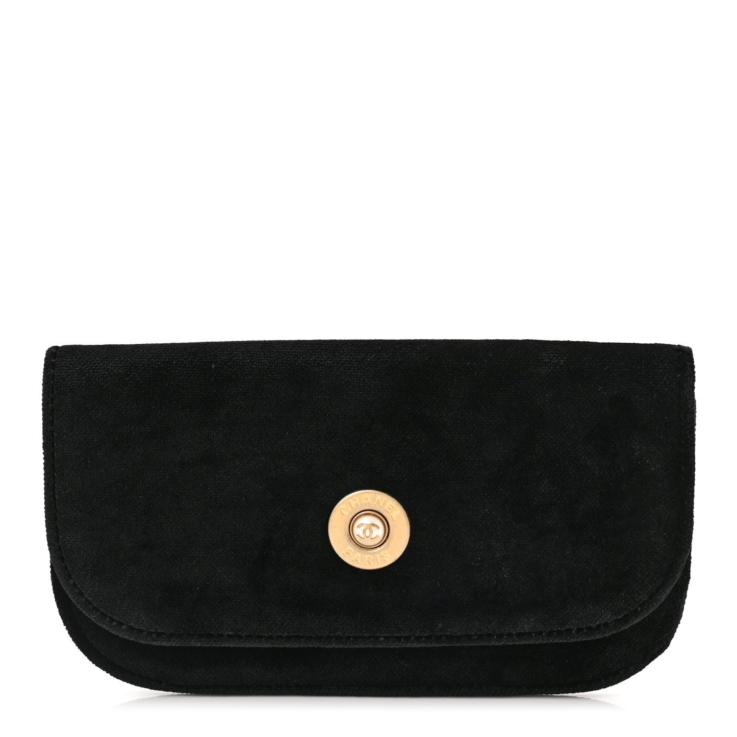 Velvet Flap Pouch Black