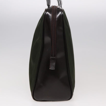 PRADA Hand Bag Nylon Khaki Auth 79664