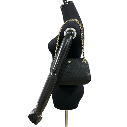 Chanel V Stitch Coco Lambskin Shoulder Bag