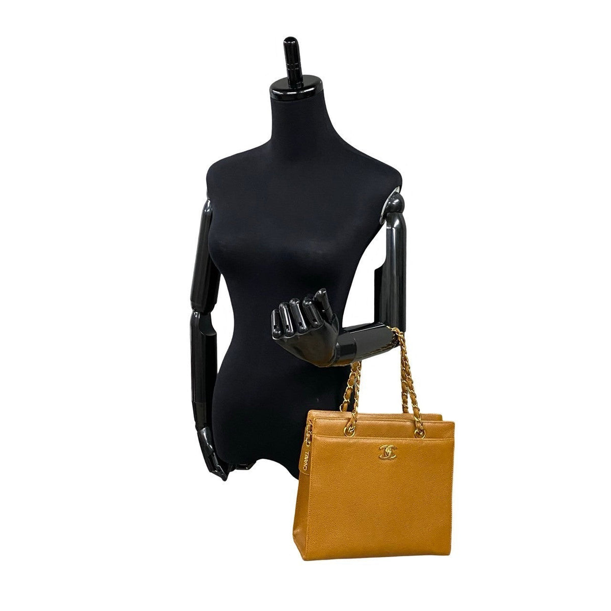 Chanel Coco Mark Leather Handbag