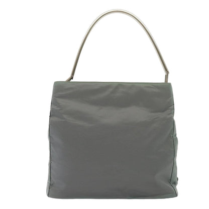 PRADA Shoulder Bag Nylon Gray Auth 79761