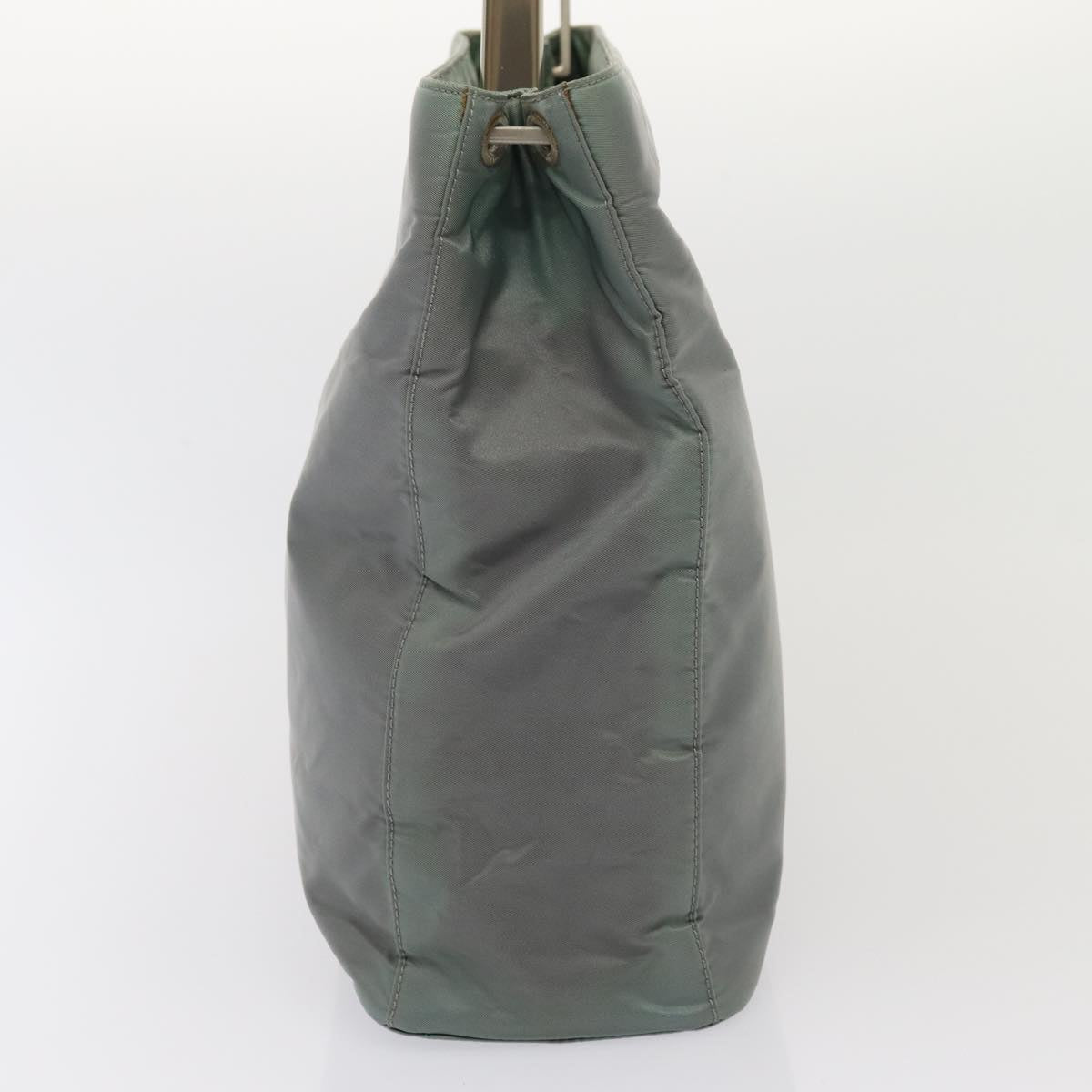 PRADA Shoulder Bag Nylon Gray Auth 79761