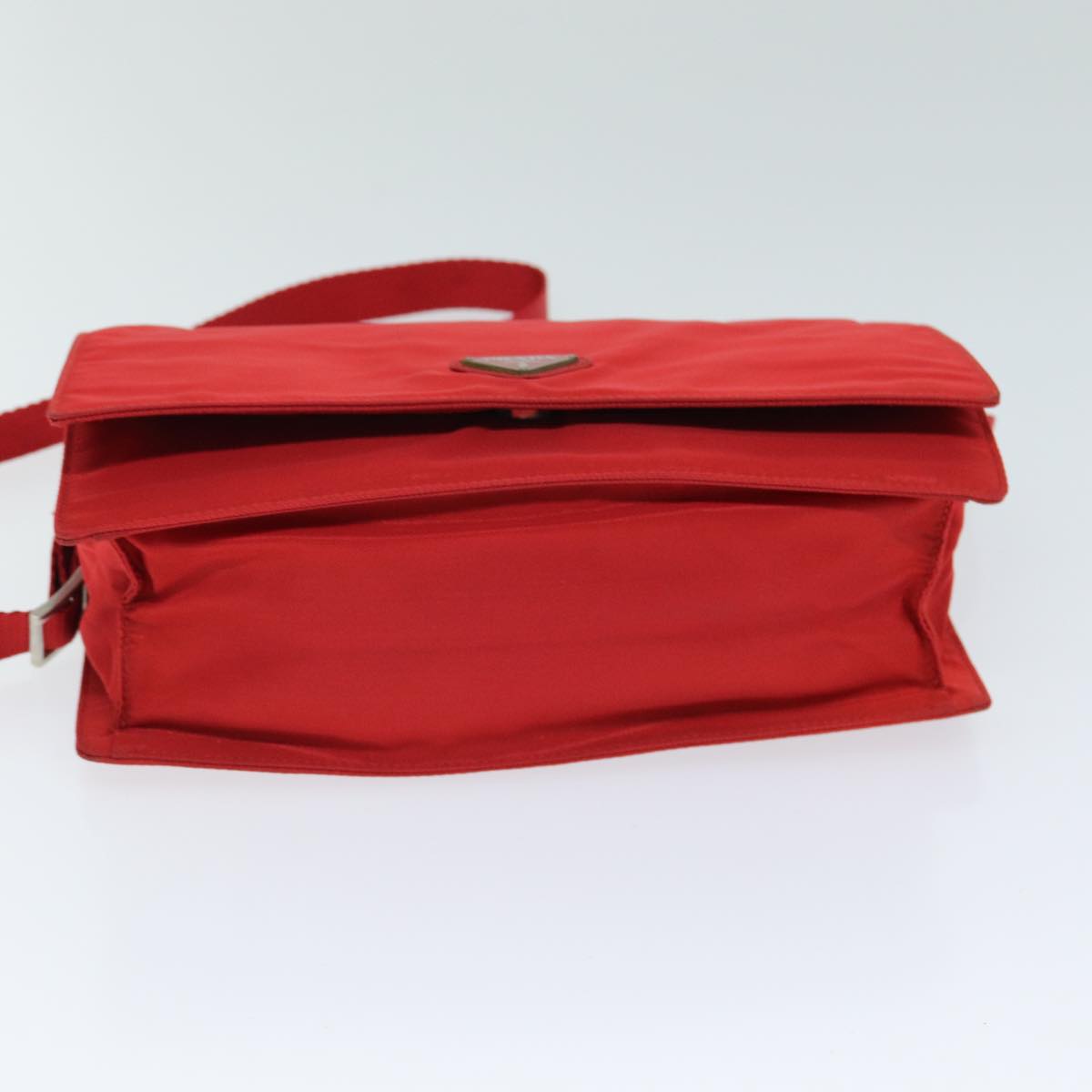 PRADA Shoulder Bag Nylon Red Auth 79904