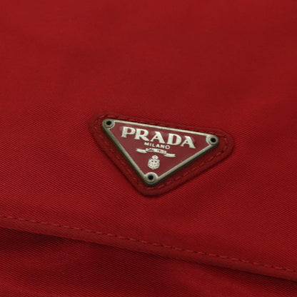 PRADA Shoulder Bag Nylon Red Auth 79904