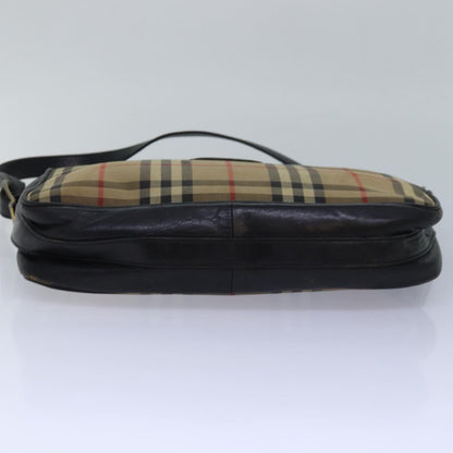 BURBERRYSs Nova Check Shoulder Bag Canvas Beige Auth 79918
