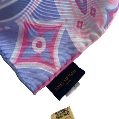 Louis-Vuitton Baby Pink Silk Scarf