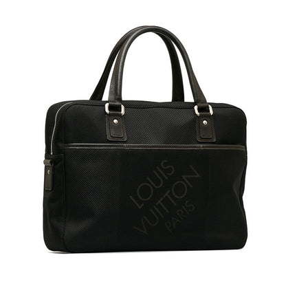 Louis Vuitton Jeanne Jacks Business Bag M93082 Noir Black Canvas Leather Men Louis Vuitton