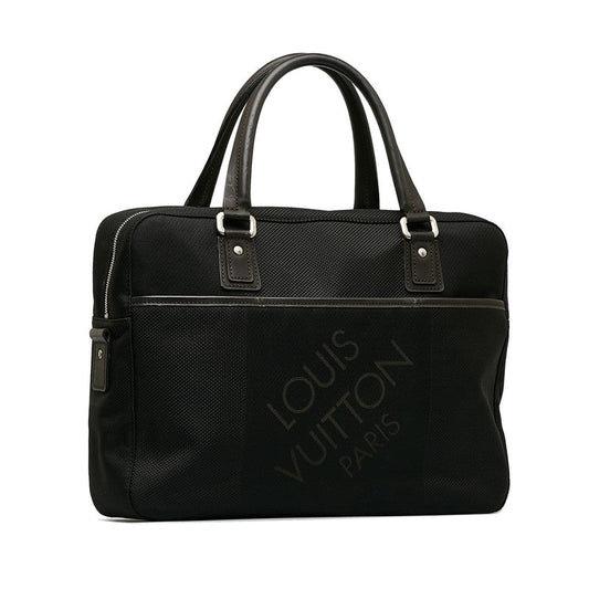 Louis Vuitton Jeanne Jacks Business Bag M93082 Noir Black Canvas Leather Men Louis Vuitton
