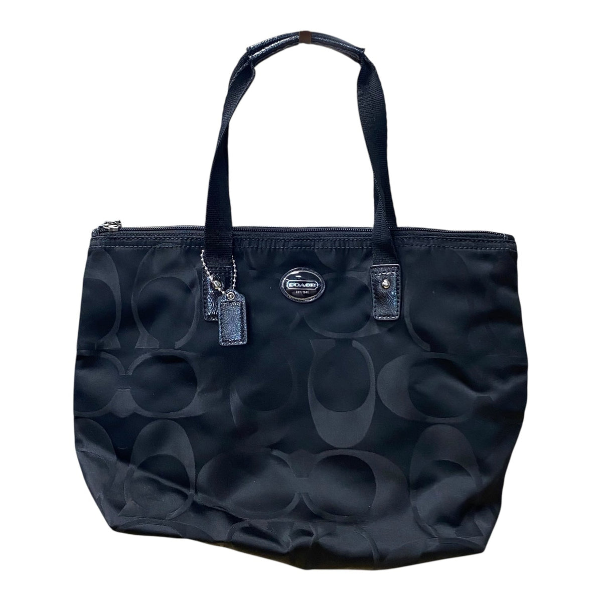 Handbag Designer By Coach In Black, Size:Medium
