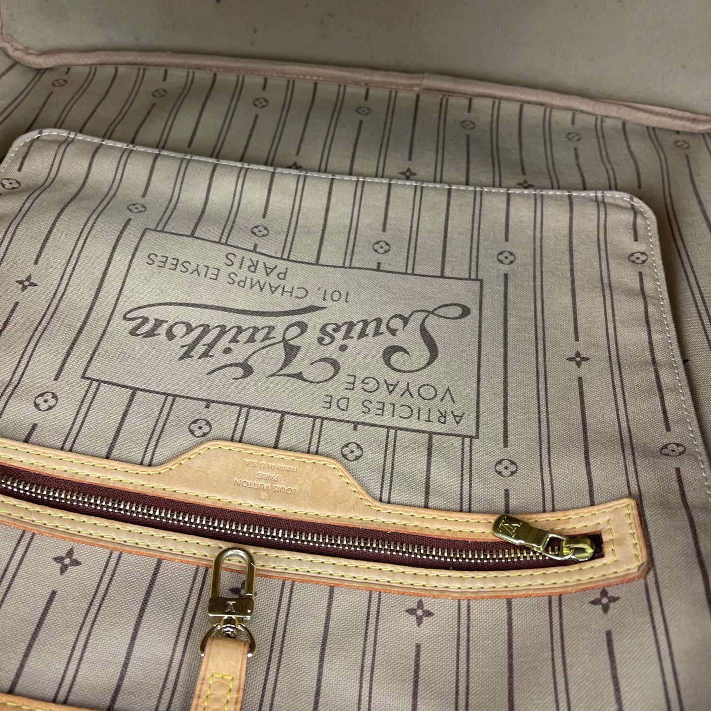 Louis-Vuitton Neverfull GM Damier Azure Canvas