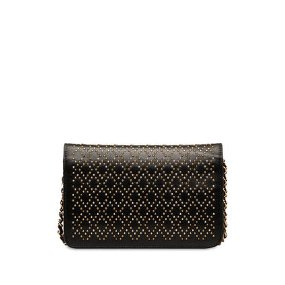 Studded Leather Wallet on Chain - '10s