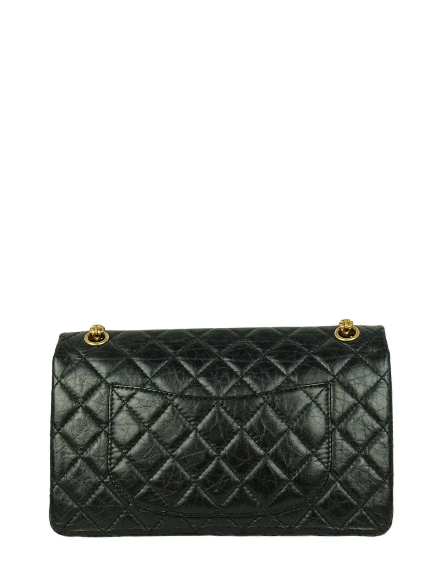 Chanel Black Calfskin Quilted 2.55 Reissue 226 Flap Bag