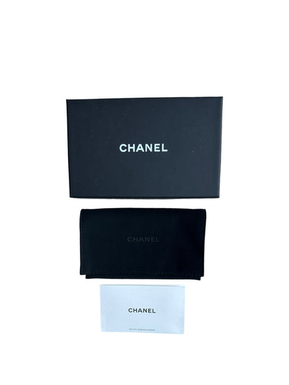 Chanel Black Leather Quilted CC Card Holder