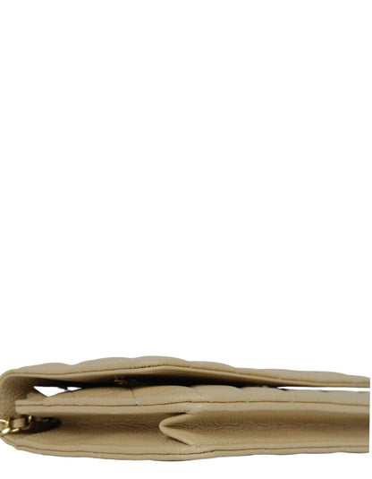 Chanel NWT Beige Caviar Leather WOC Bag