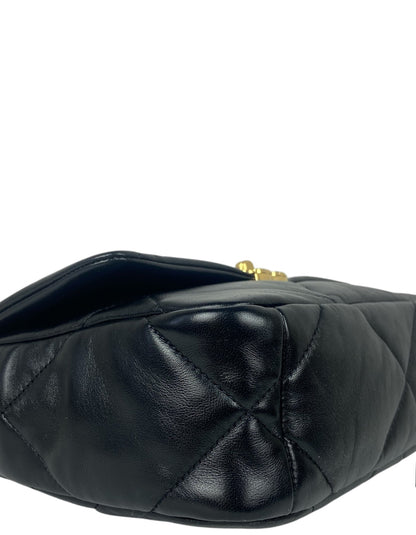 Chanel NWT Black Lambskin Quilted Medium 19 Bag
