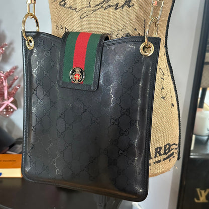 The Swan Messenger -Orvis bags Imprime Gucci in Black