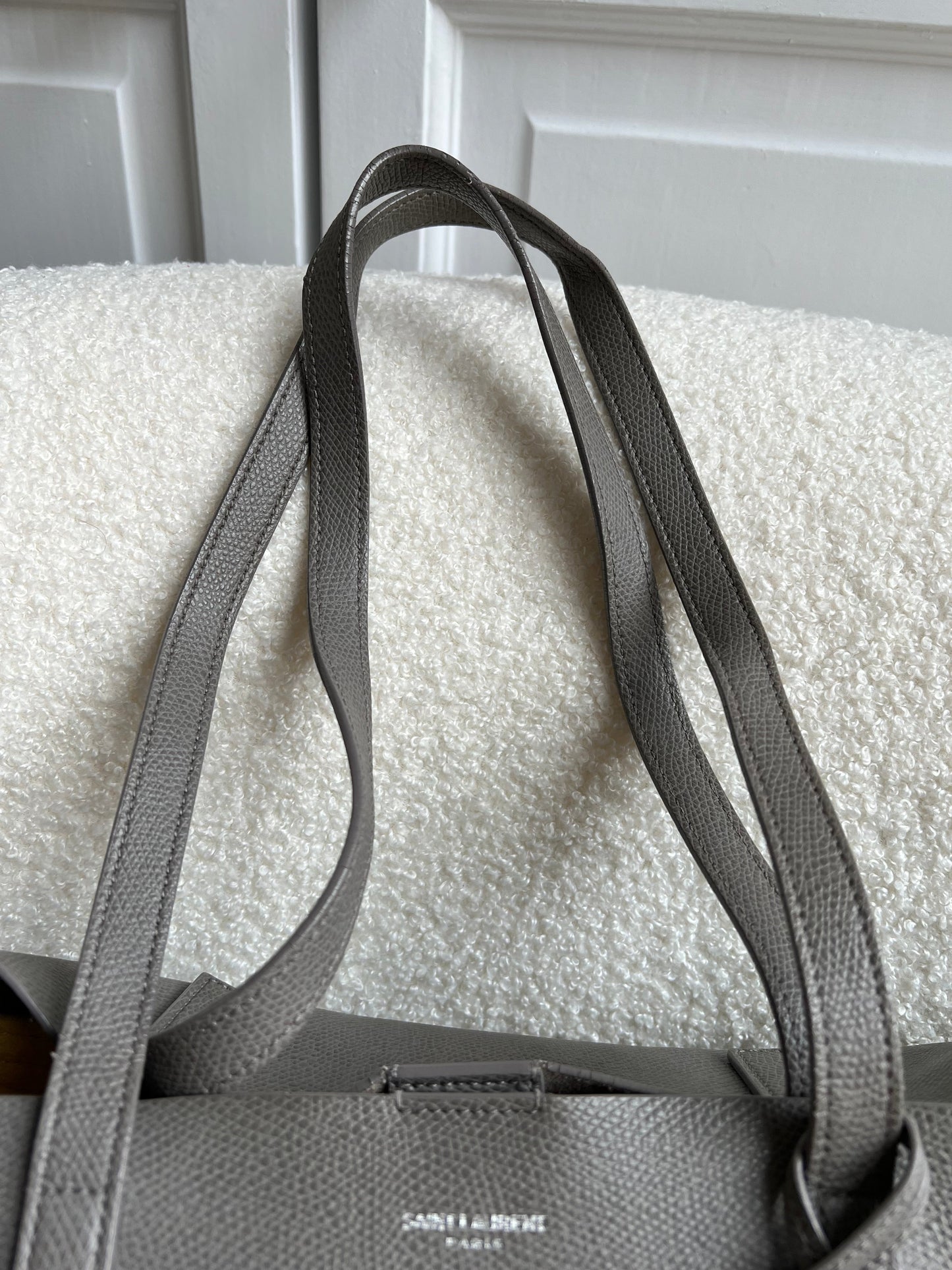 Yves Saint Laurent (YSL) Grey Shopping Tote