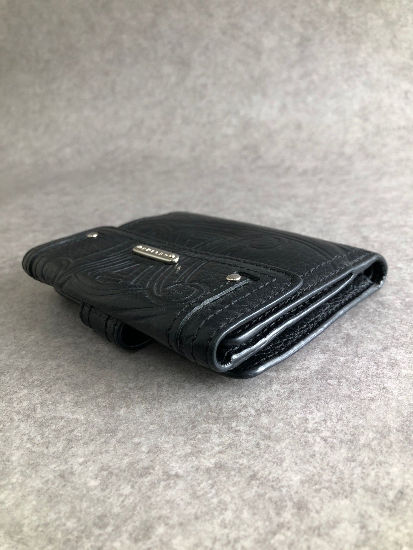 CELINE  Folded Wallet Black Vintage rd5jjk