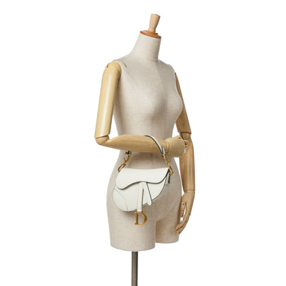 Mini Grained Calfskin Saddle Bag