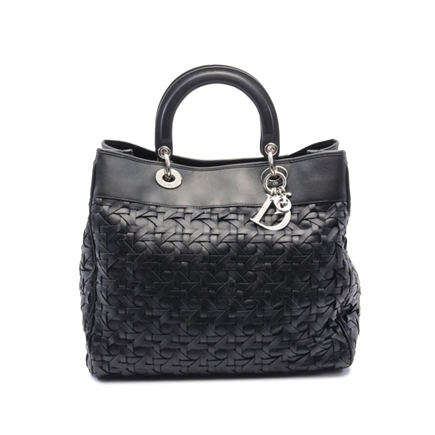 Woven Lambskin Lady Dior Avenue Tote