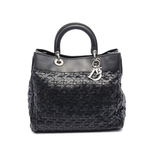 Woven Lambskin Lady Dior Avenue Tote