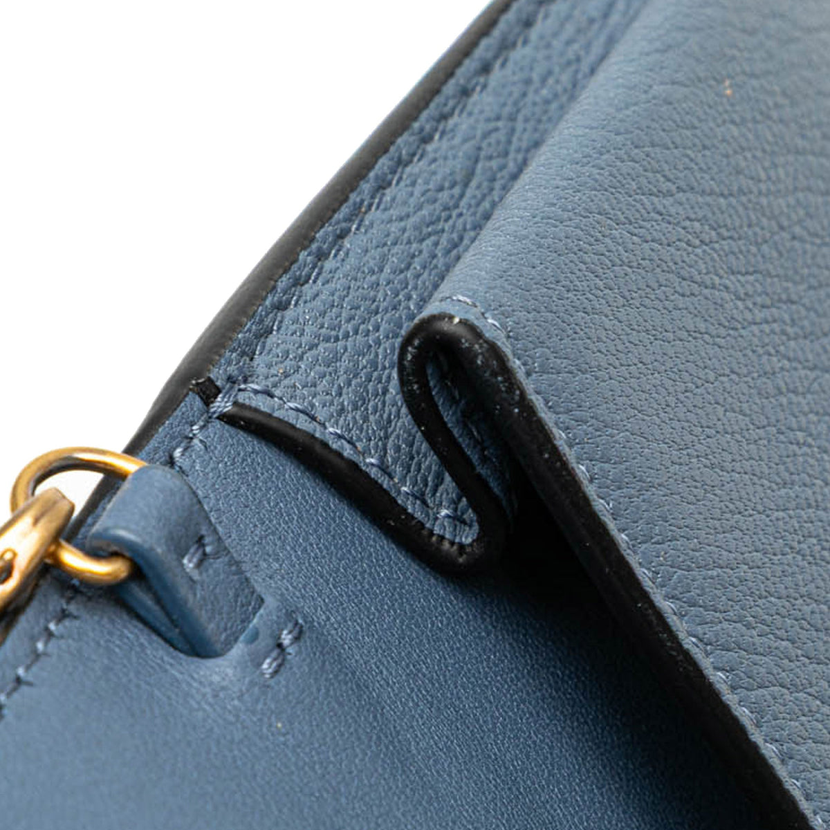Nano Goatskin Saddle Chain Pouch