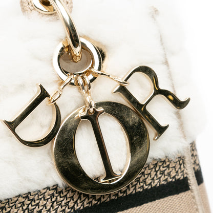 Medium Shearling Cannage Lady D-Lite
