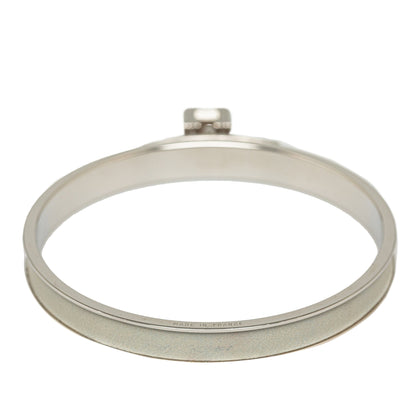 Gray Louis Vuitton Kelly H Lock Bangle Costume Bracelet
