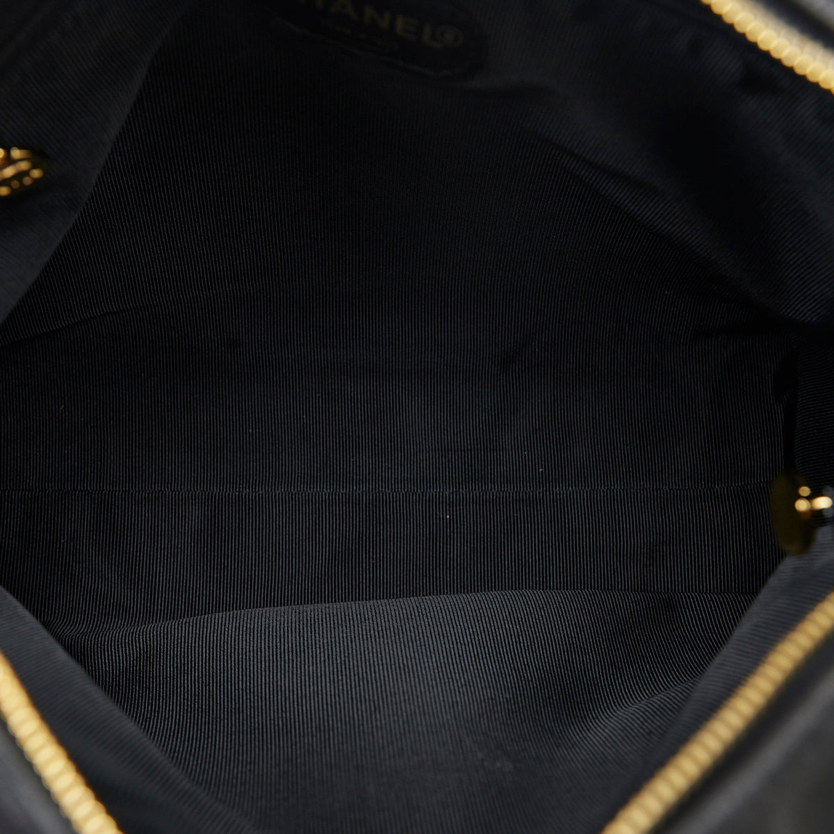 Chanel Triple CC Chain Tote Black Caviar Gold