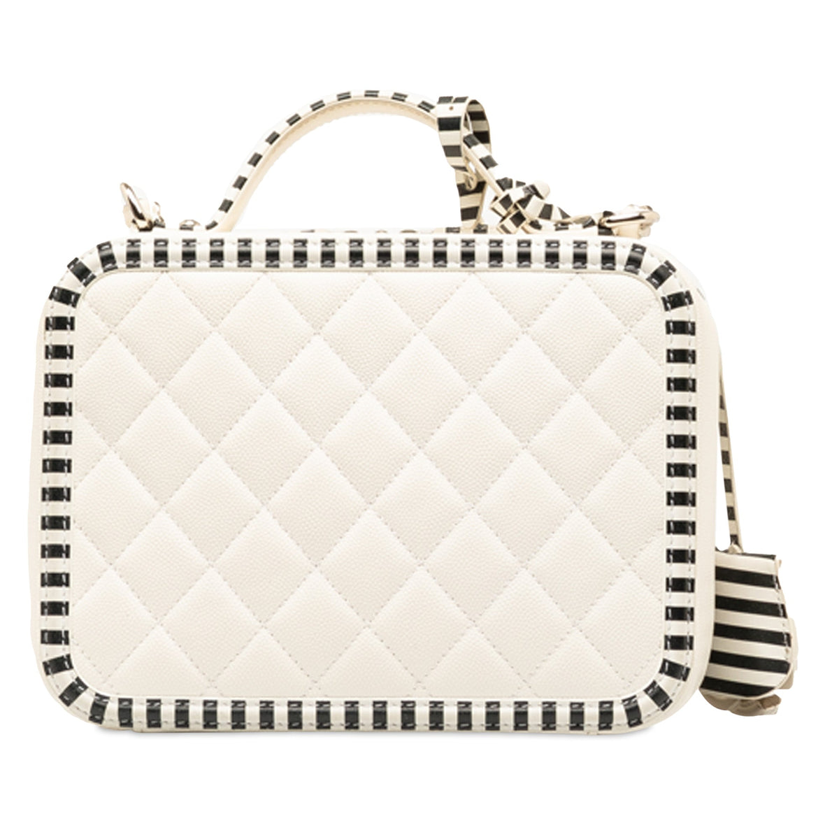 CHANEL Medium Caviar CC Filigree Vanity Case Satchel