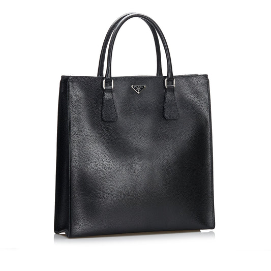 Prada Cinghiale Shopping Tote Bag Black