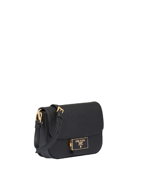 Prada Emblème Saffiano Leather Bag Black