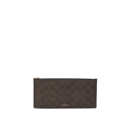 Coach Brown Monogram Clutch