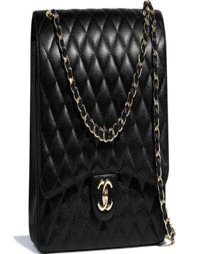 Chanel Deauville Fabric Tote Gray