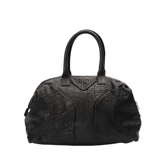 Yves Saint Laurent Black Leather Easy Y Boston Bag