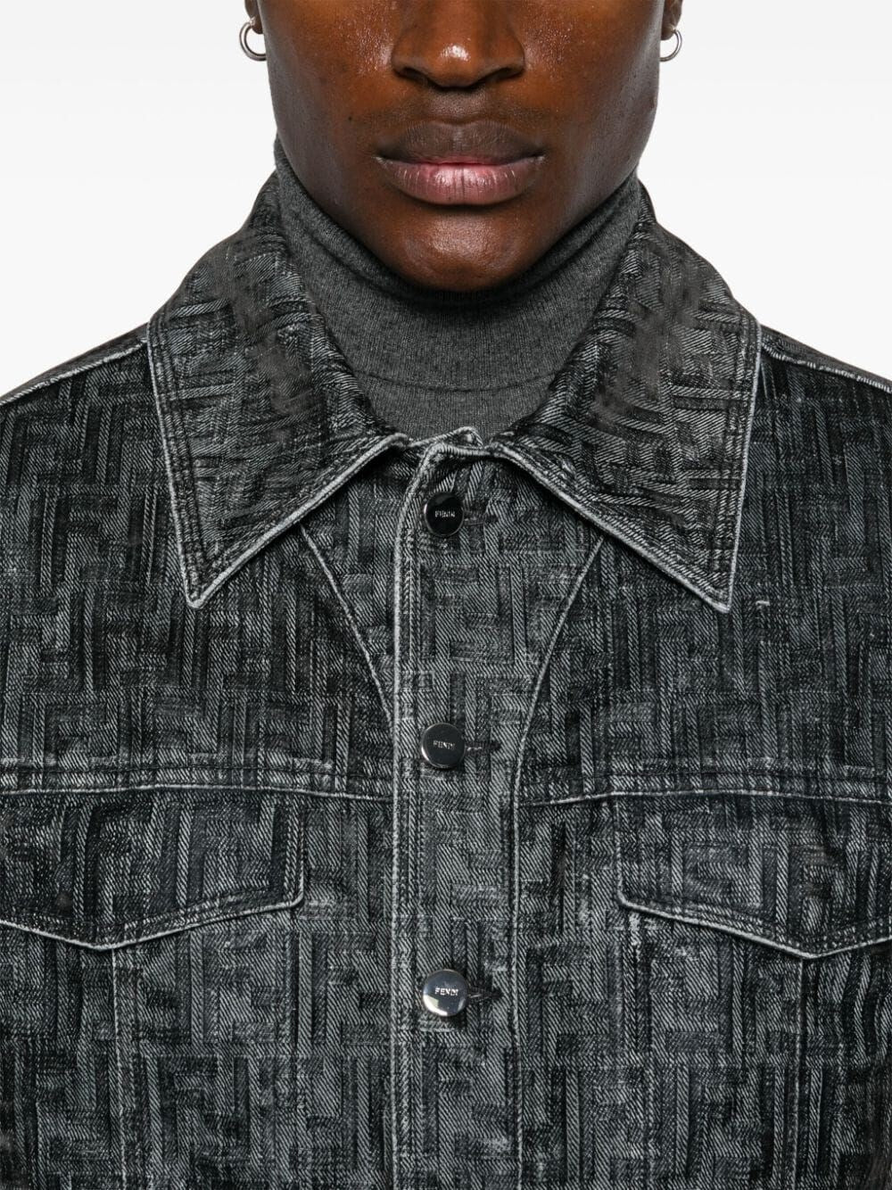 Fendi Men Logo Jacket