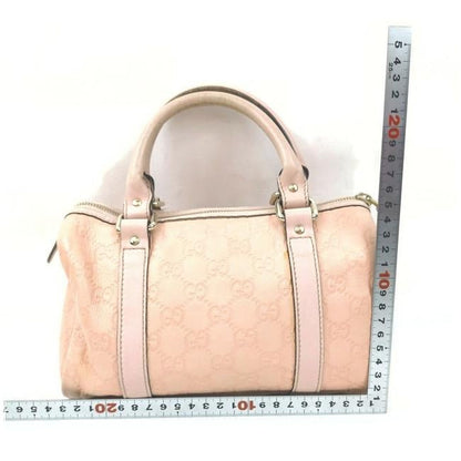 Gucci Joy Bag Boston Print Joy Pink Guccissimagold Gg Leather Satchel