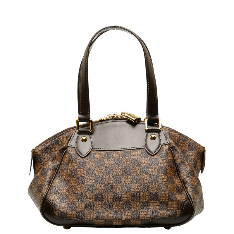 Louis Vuitton Verona PM Handbag N41117 Brown PVC Leather  Louis Vuitton