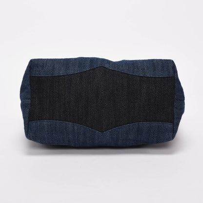 Chanel Two Tone Denim Large CC Shopping Tote