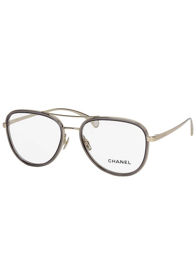 Eyewear Pilot Frame Sunglasses Gold Chanel