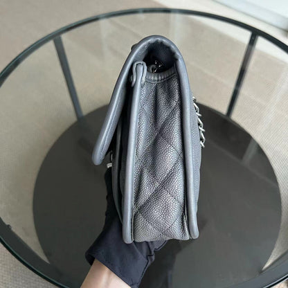 Caviar French Riviera Medium 25CM Dark Grey Gray Silver Hardware Series 19