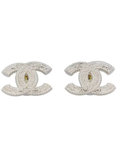 CC Logo Mini Earrings Gold Chanel