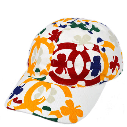 Chanel Cap Hat White #M Small Good