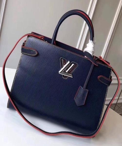 Louis Vuitton Twist Tote Epi Leather Indigo