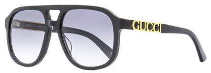 Gucci Unisex Pilot Sunglasses GG1188S 002 Black 58mm